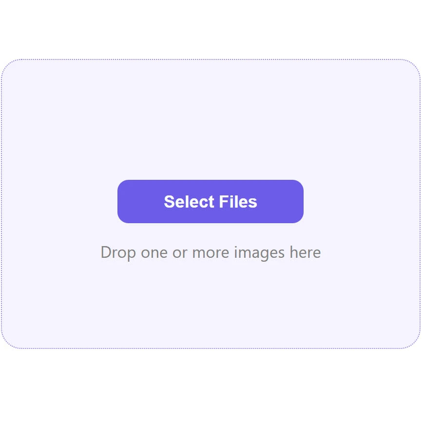 Upload area: select, drop or paste images