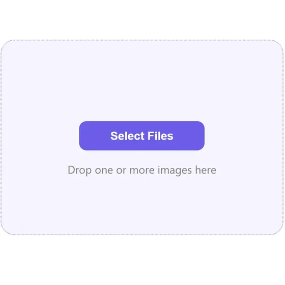 Upload area: select, drop or paste images